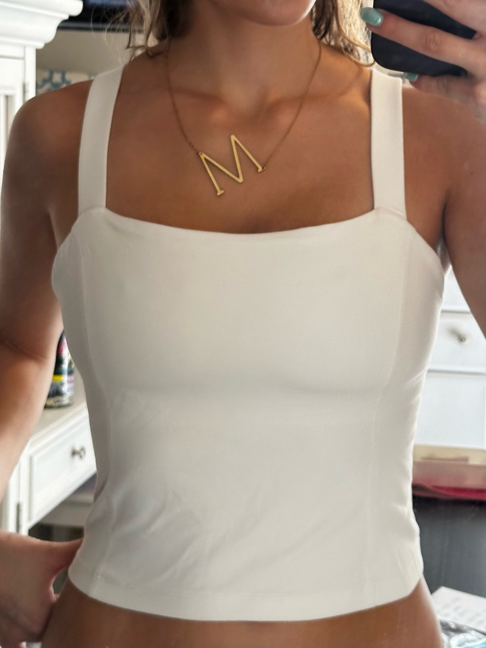 Free people movement White cami tank top